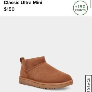 Ugg Ultra Mini in Chestnut size 8 New with Box